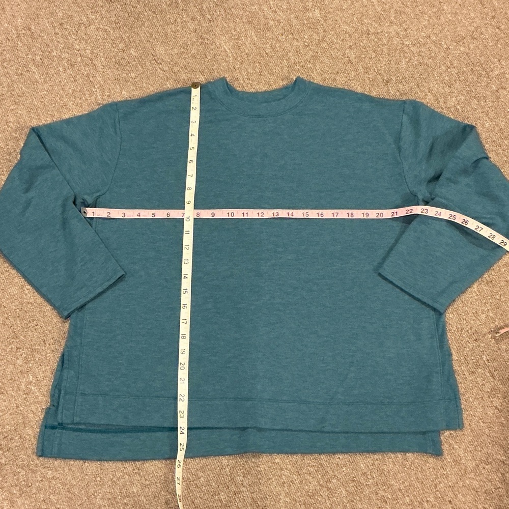J. Jill Pure Jill Teal Crew Neck Sweatshirt XL
